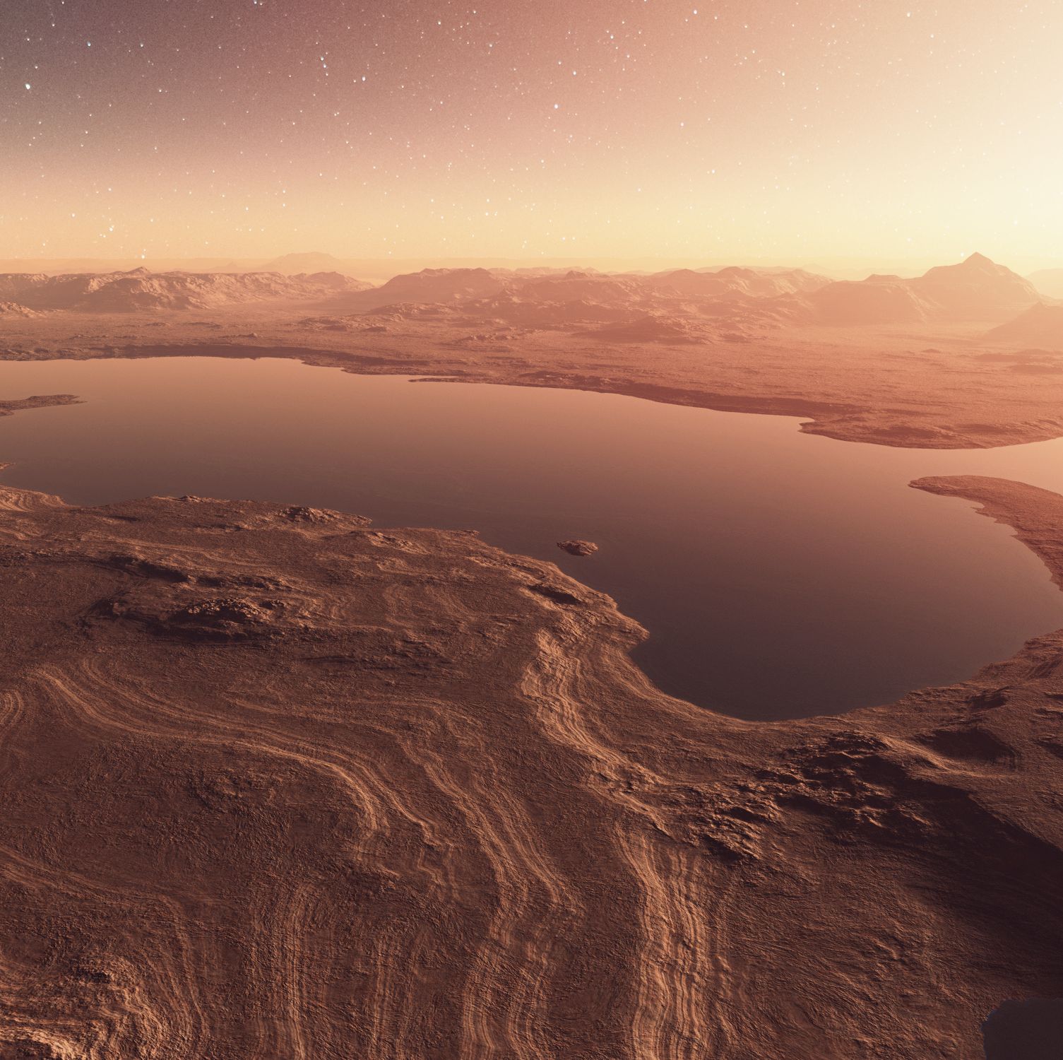 A Warm, Water-Filled Mars May Have Once Hosted a World of Underground Microbes