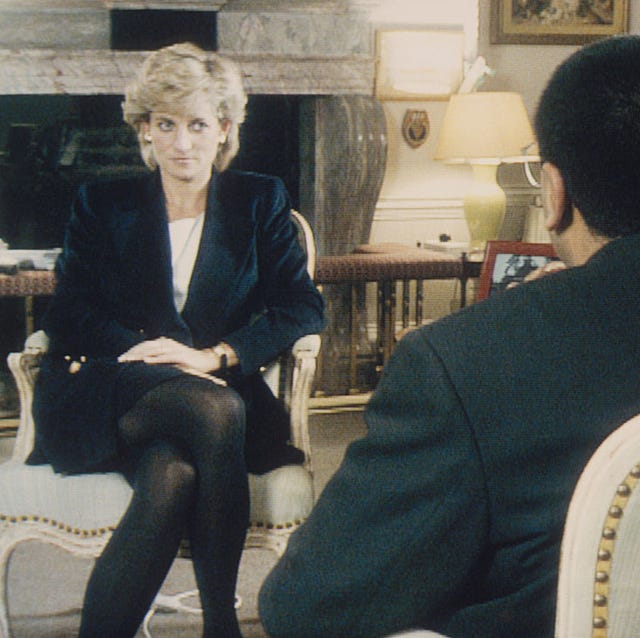 princess diana being interviewed