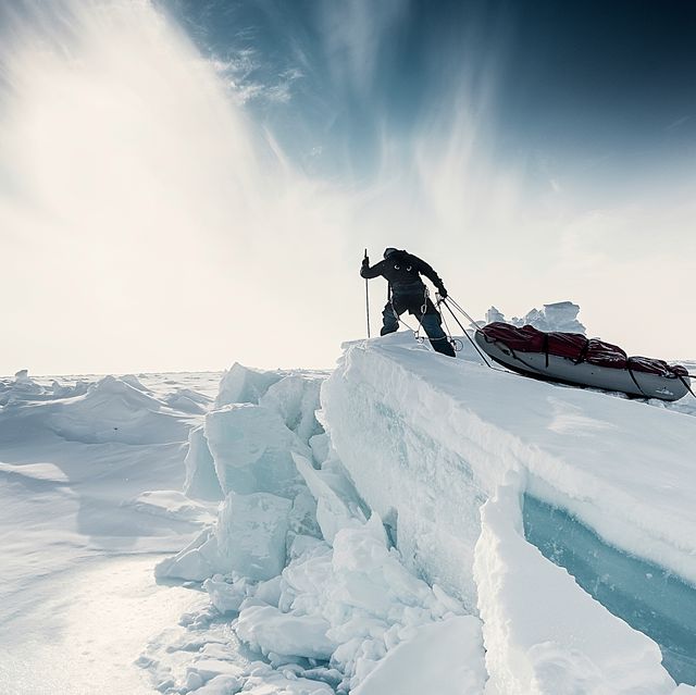 Snow, Ice cap, Arctic, Extreme sport, Ice, Geological phenomenon, Winter, Glacial landform, Recreation, Flip (acrobatic), 