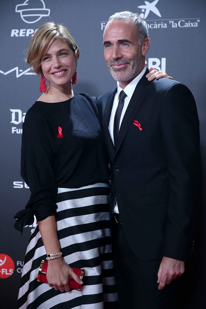Martina Klein y Alex Corretja