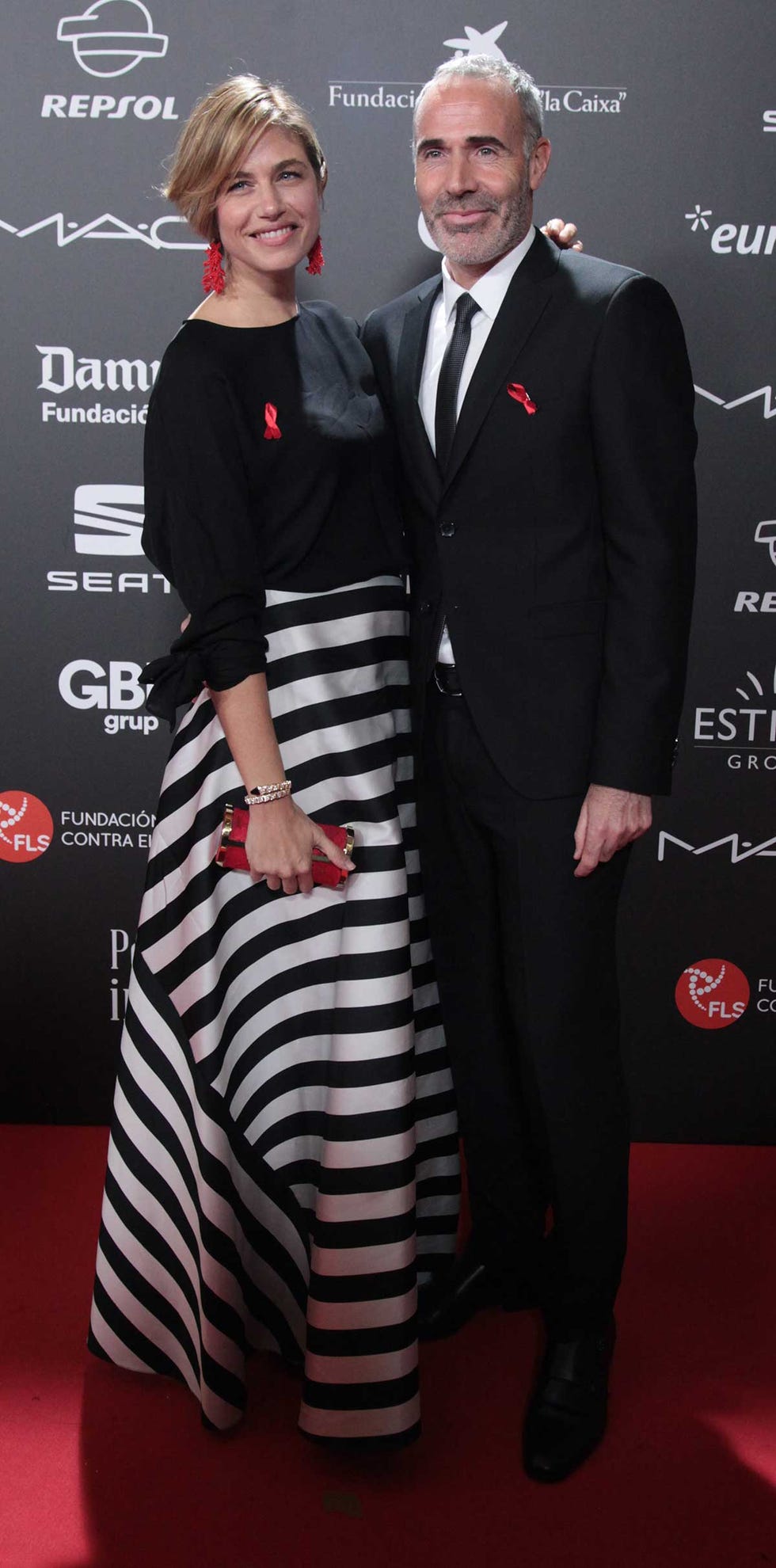 Parejas invitadas a la gran gala contra el sida de Barcelona