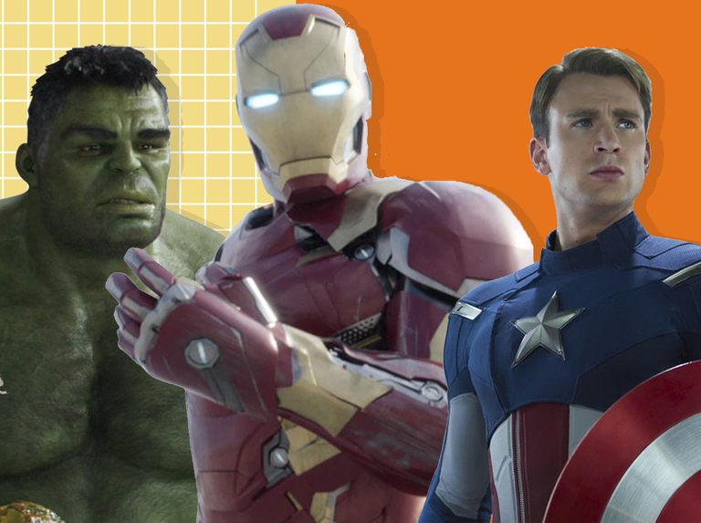 Thor, Hulk, Iron Man, Captain America