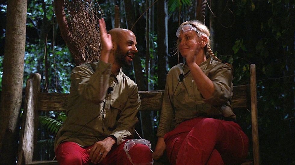 Marvin Humes und Josie Gibson in „I'm a Celebrity's Jungle Hotline“-Testversion