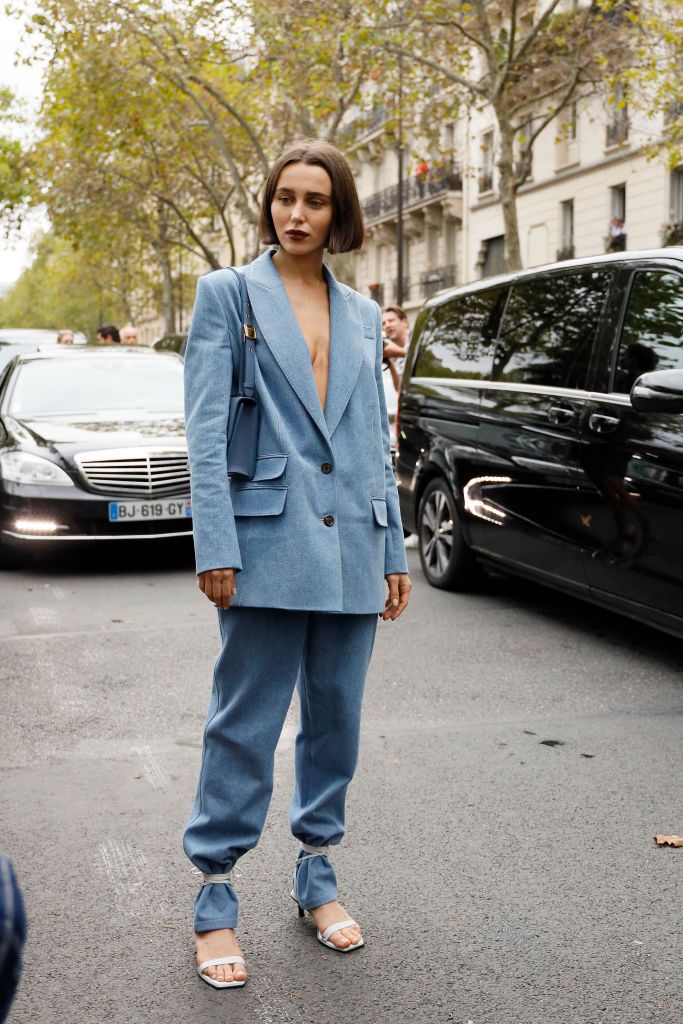 Street Style : Paris Fashion Week - Womenswear Spring Summer 2020 : Day Seven