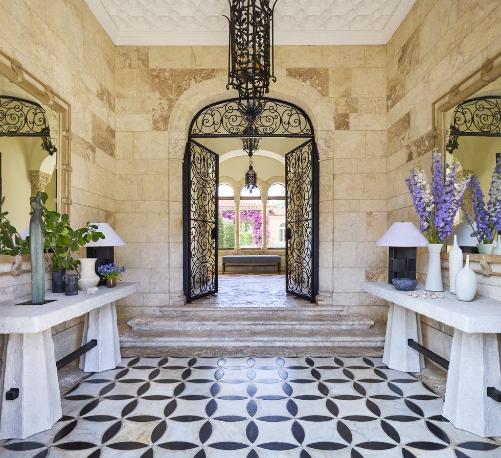 1920s mediterranean style home in palm beach, florida designed by mary mcdonald
