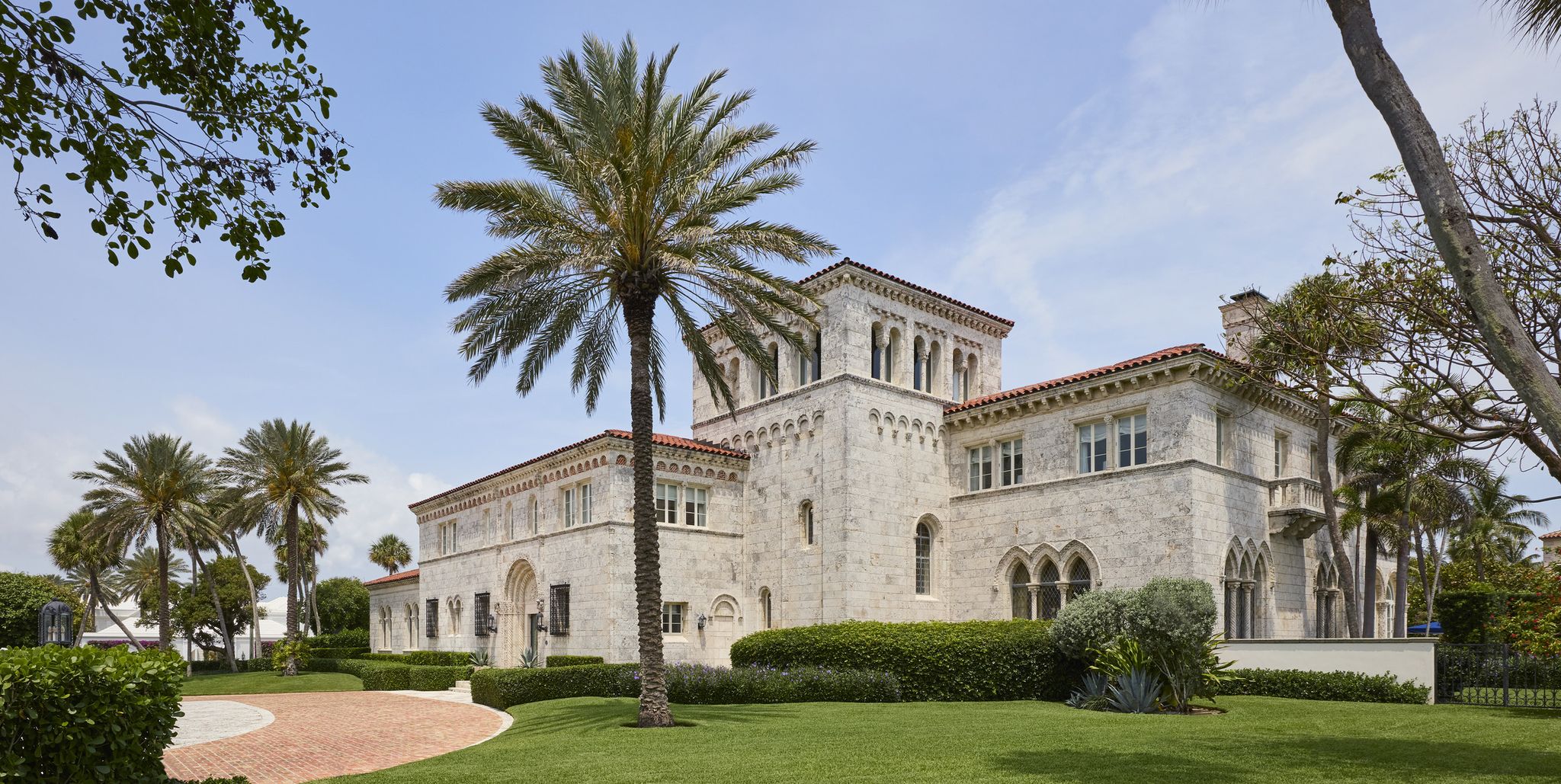 1920s mediterranean style home in palm beach, florida designed by mary mcdonald