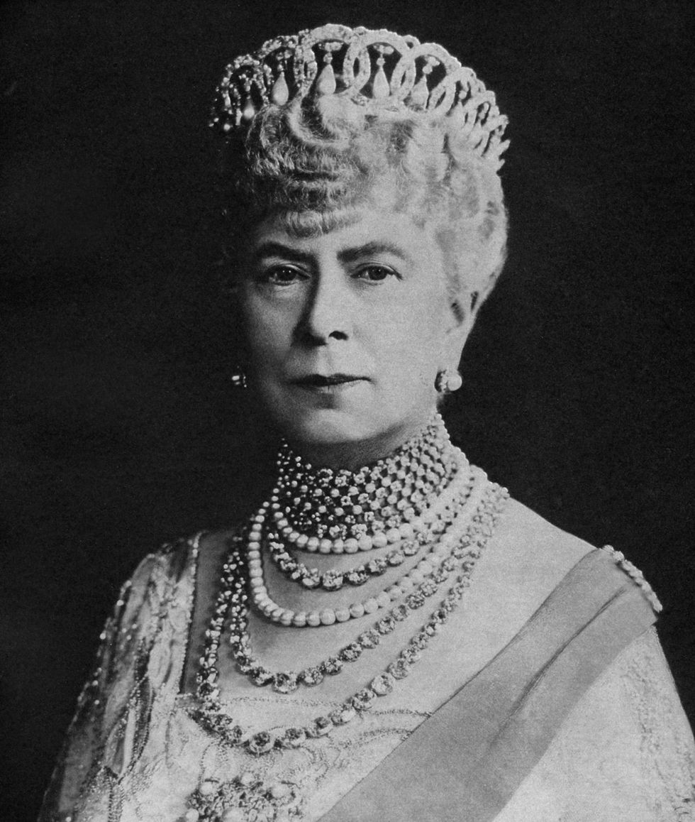 mary of teck, queen consort of george v of the united kingdom, c1936