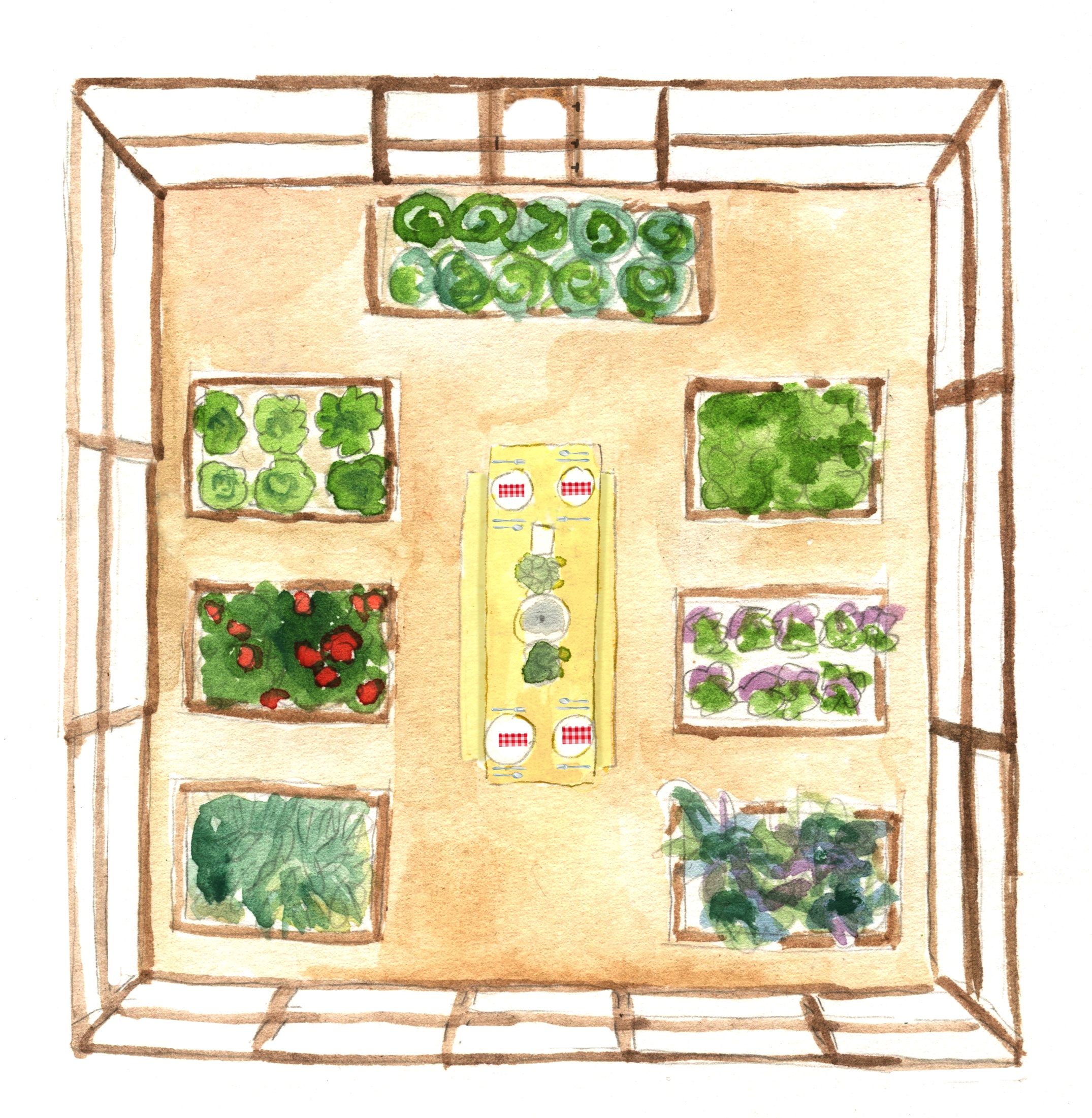 Page 3  5000 Vegetable Garden Sketch Pictures