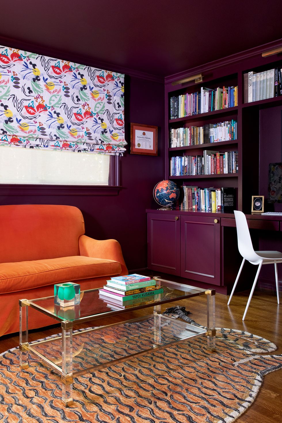 living room paint colors, deep purple