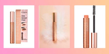 Eyebrow, Pencil, Eye, Eye liner, Cosmetics, Material property, Lip gloss, Lip liner, Peach, Mascara, 
