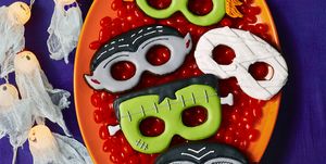 halloween birthday party ideas monster mask cookies