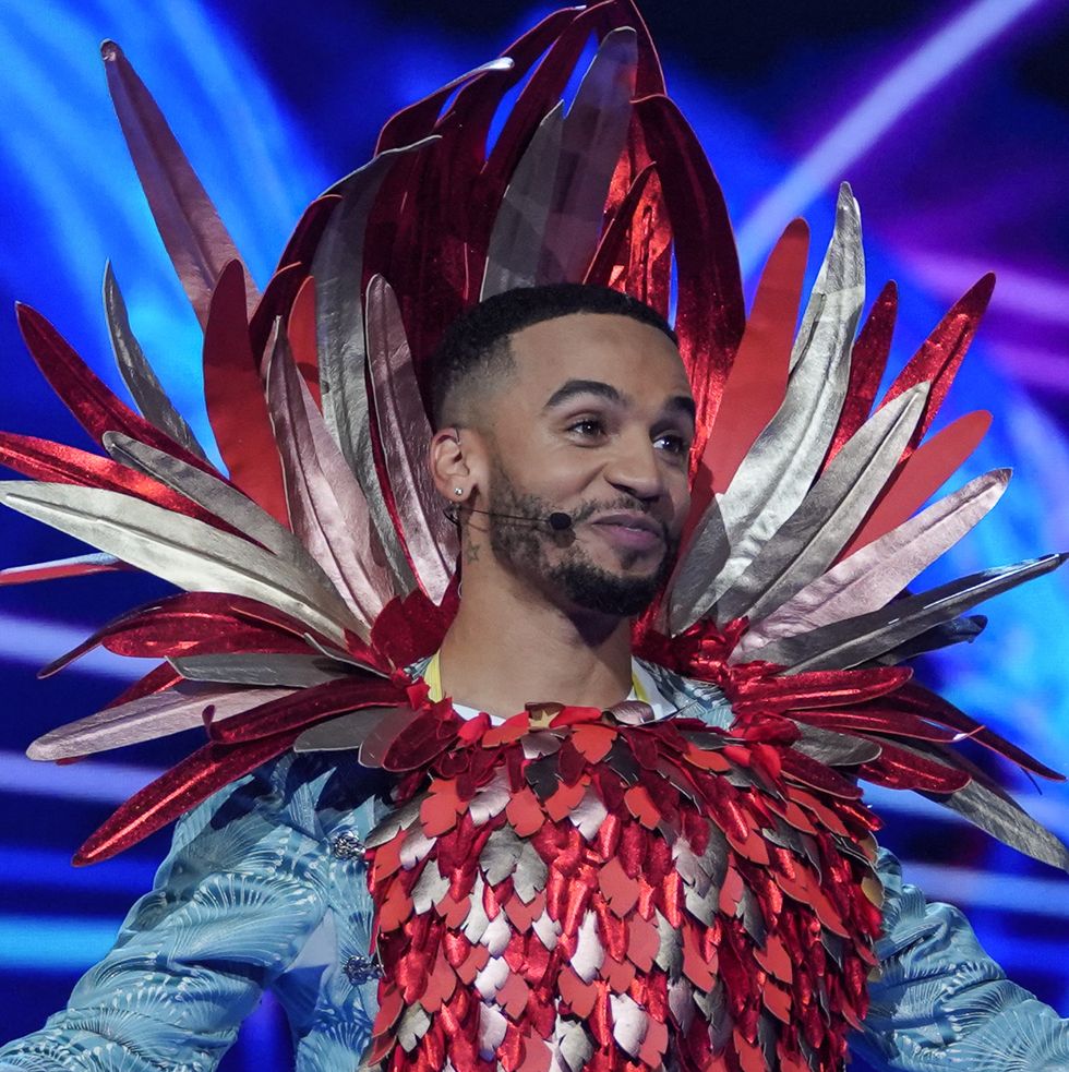 aston merrygold as robin on the masked singer uk