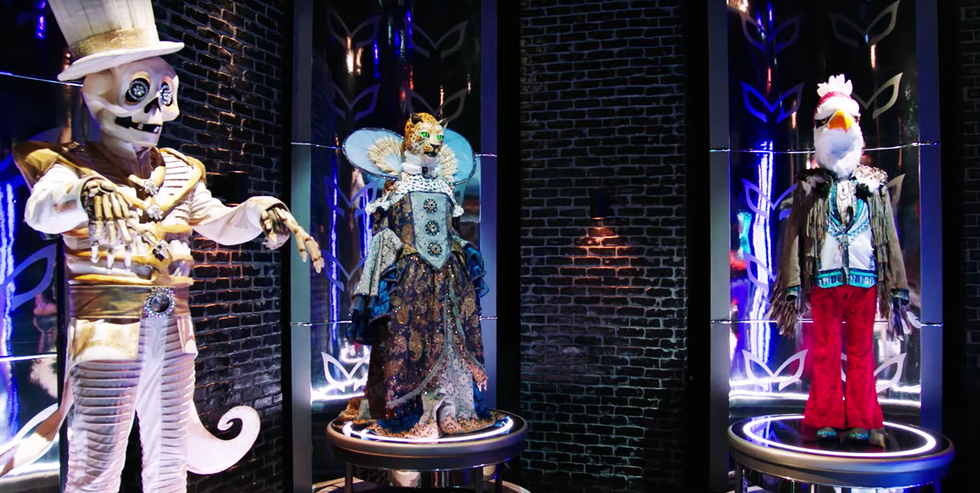 Art, Display window, Figurine, Fictional character, Display case, Theatrical property, 