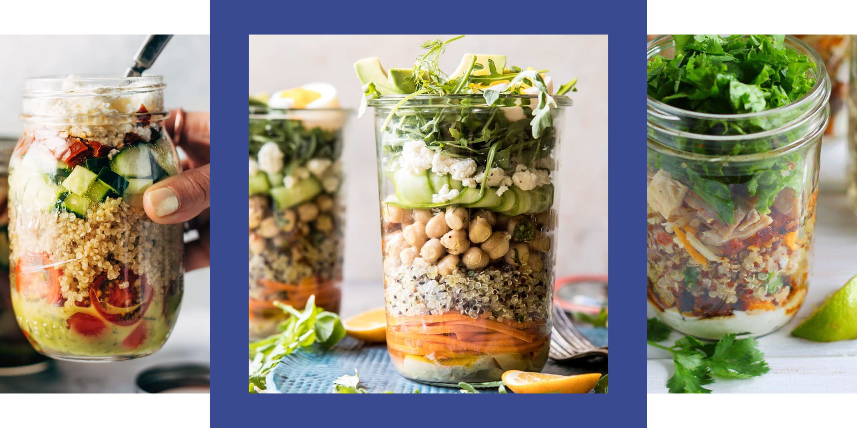 Low Calorie Salad in a Jar