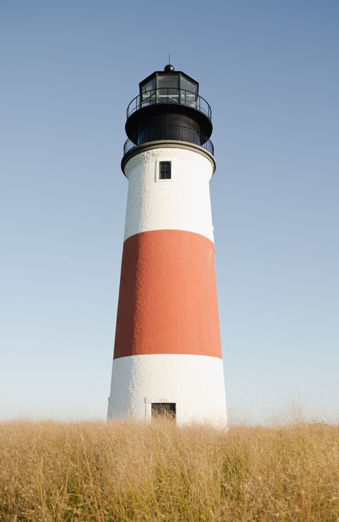 usa, massachusetts, nantucket, view of lighthouse