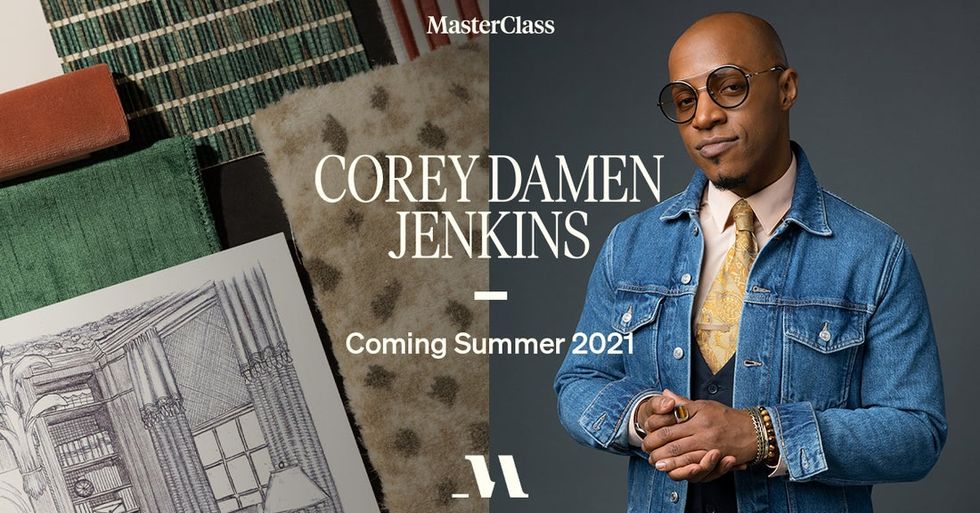 interior designer corey damen jenkins will teach a masterclass about interior design, come summer 2021