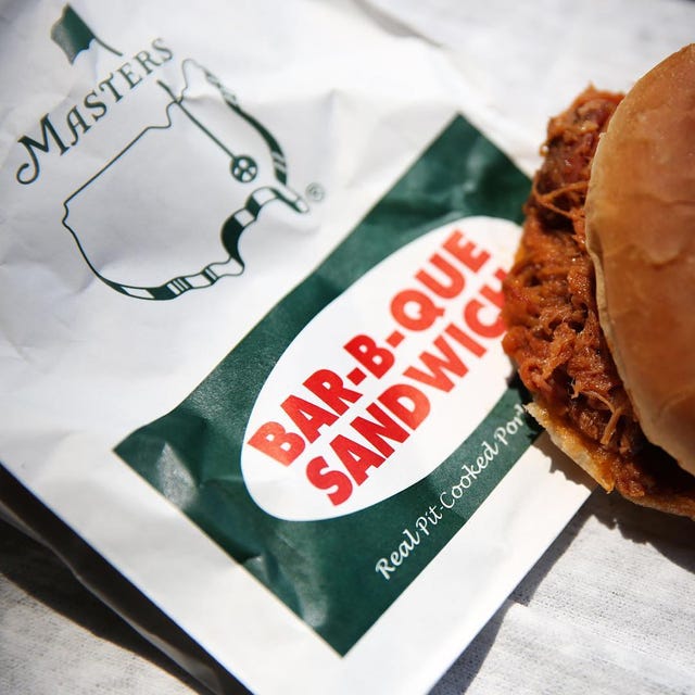 pga masters bbq chicken sandwich and wraper
