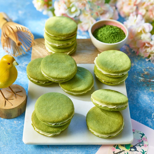 matcha sandwich cookies
