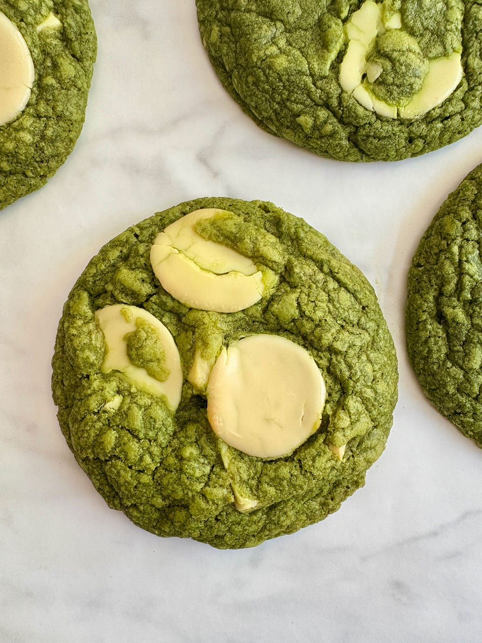 matcha white chocolate cookies