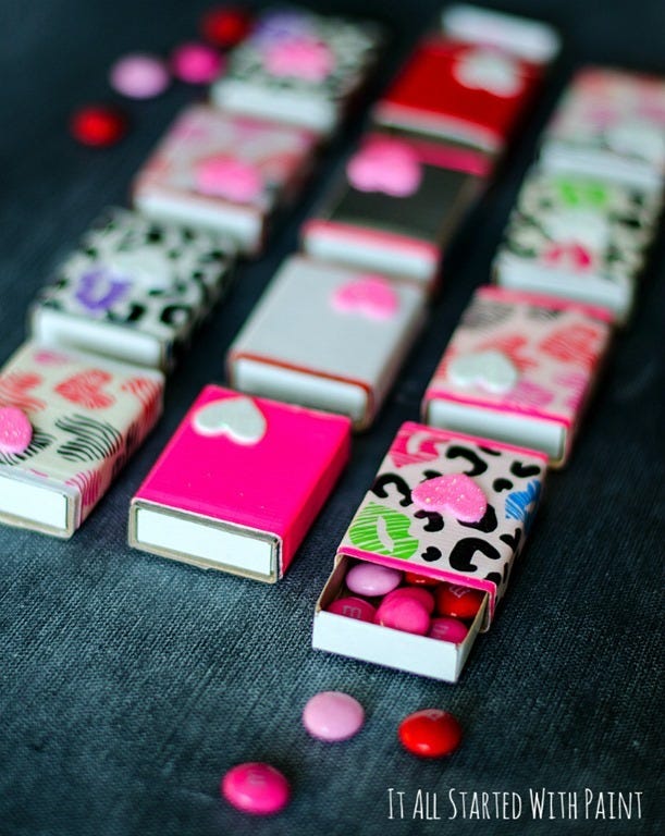 matchbox valentine boxes