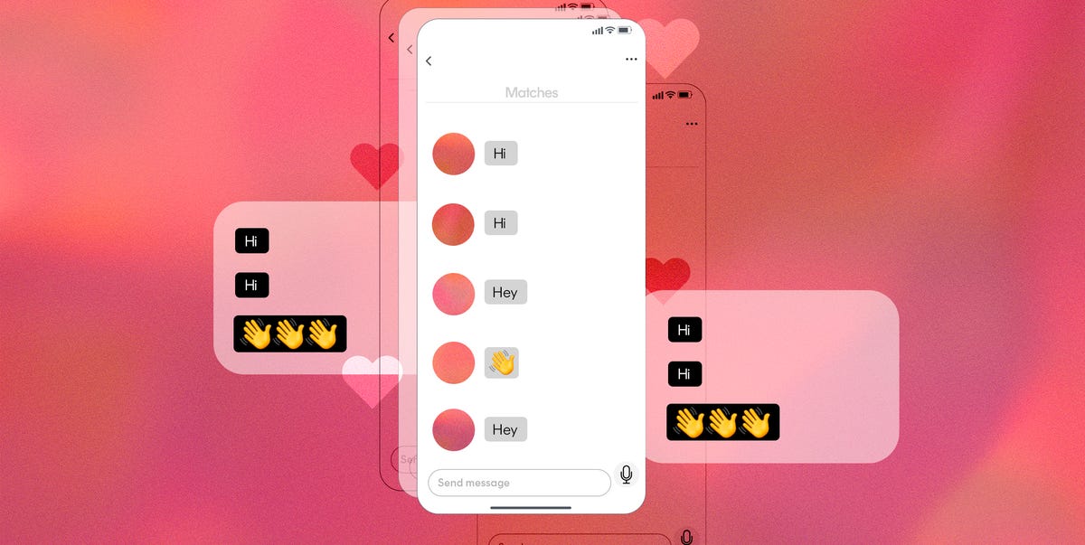 chat interface of a dating app showcasing user interactions