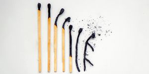 matches, concept burnout