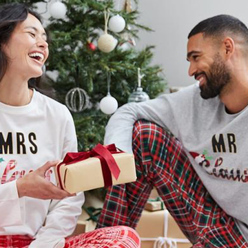 best matching couples christmas pyjamas