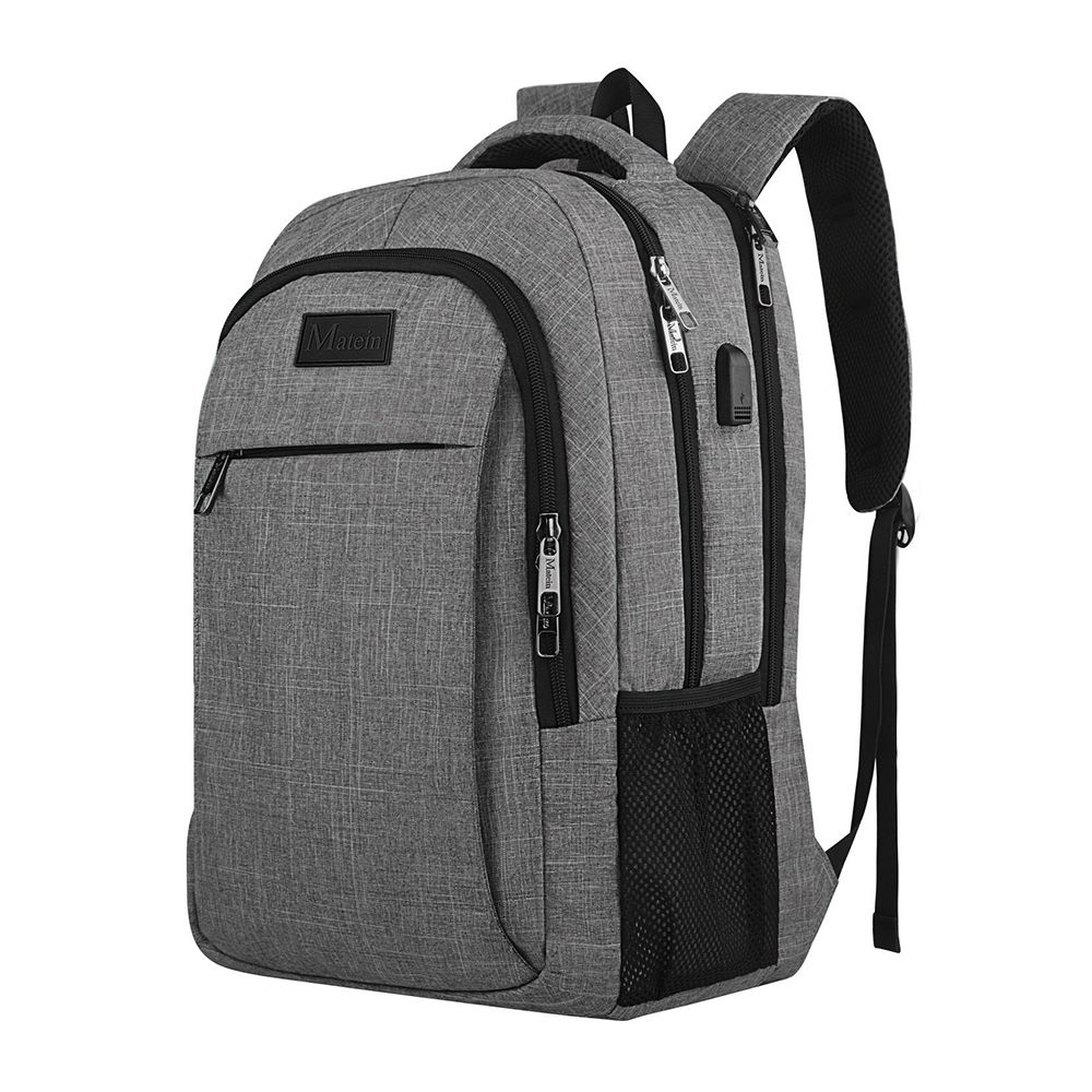 matein gray laptop backpack