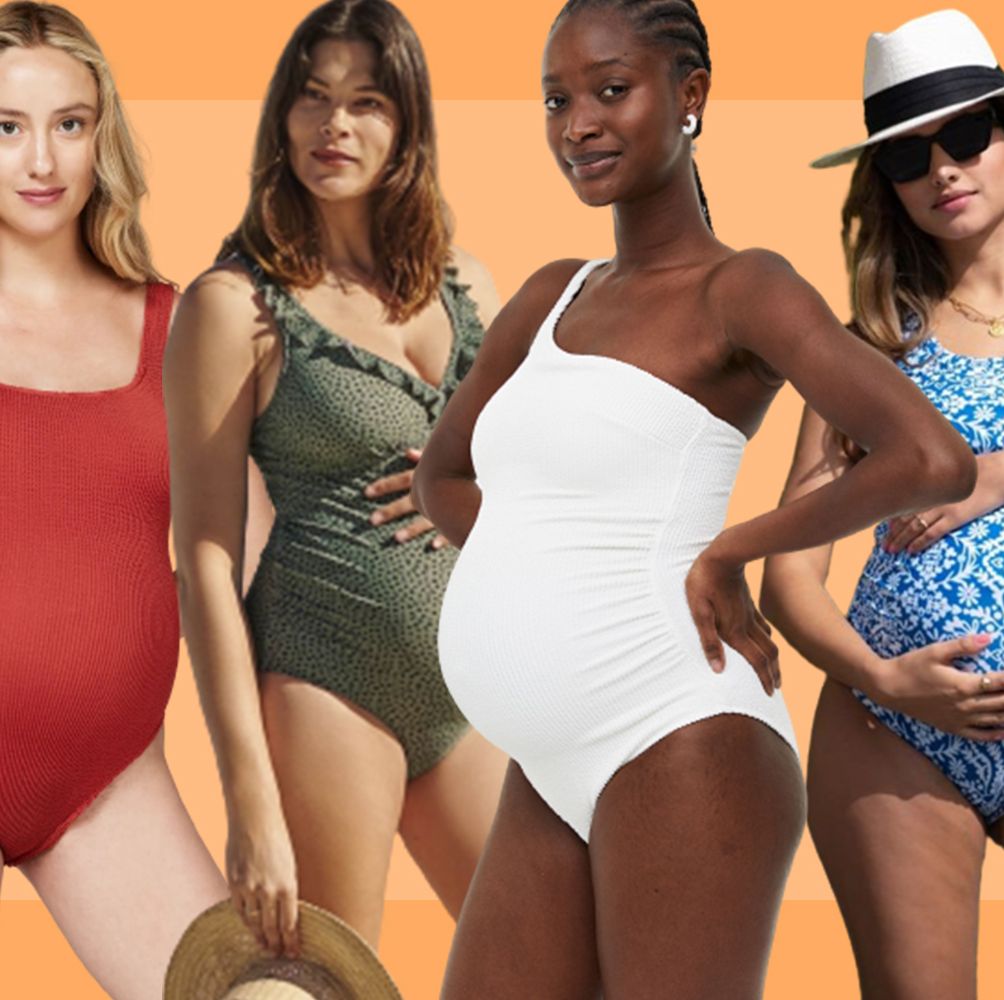 Crinkle Maternity One Piece Swimsuit