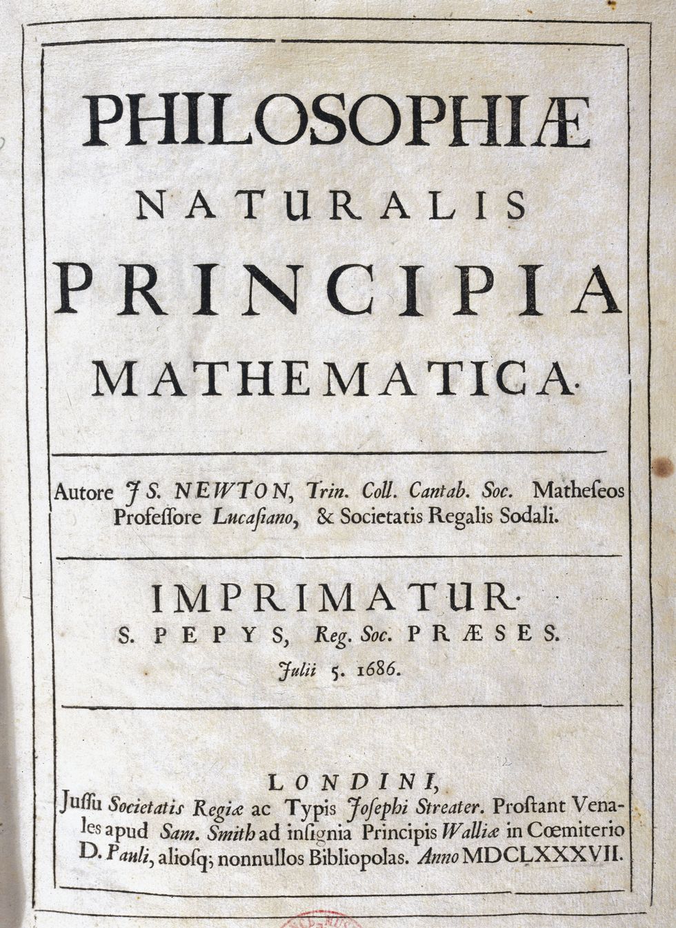 Isaac Newton's Philosophiae Naturalis Principia Mathematica
