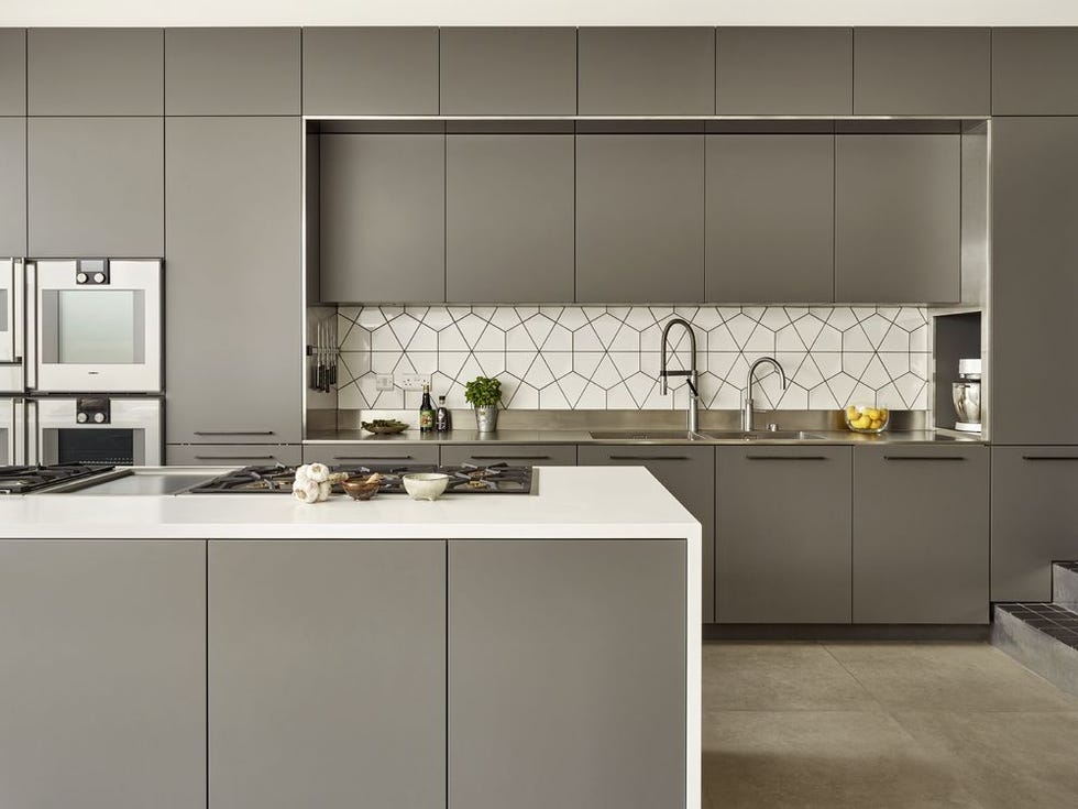grey kitchen by matrix design