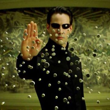 keanu reeves as neo in the matrix