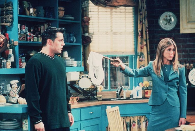 1999 Matt Le Blanc and Jennifer Aniston star in the latest season of "Friends."