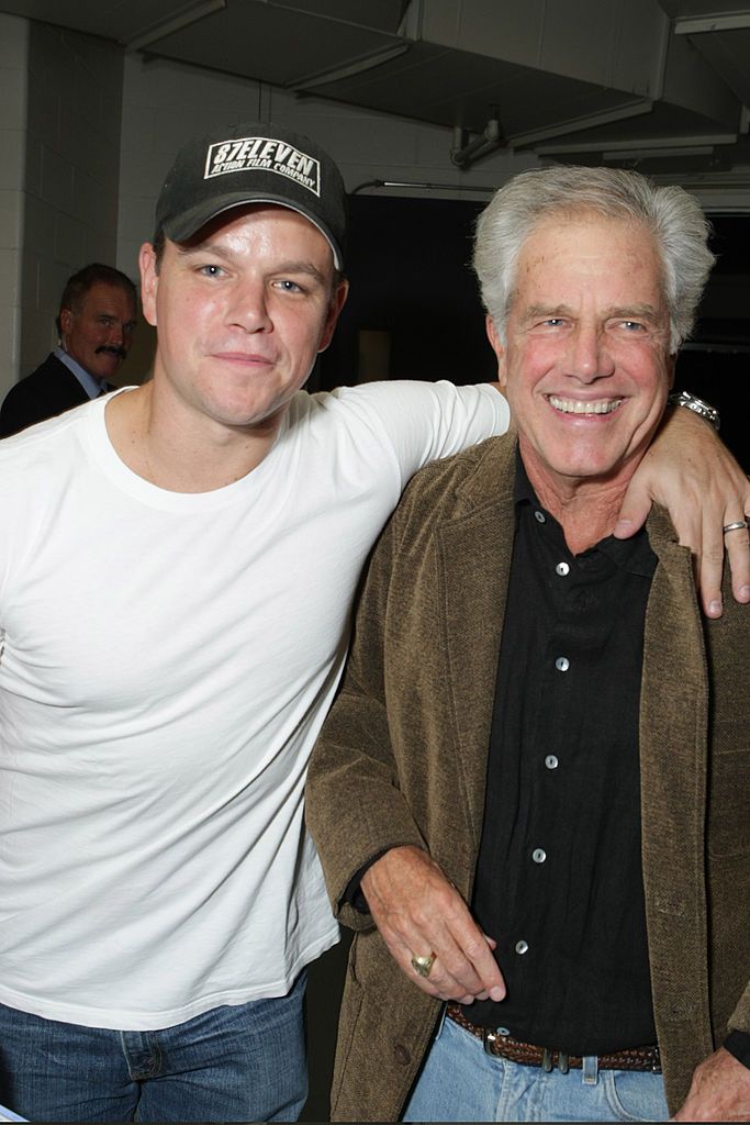 toronto, canada september 7 matt damon and father kent damon at the premiere of warner bros michael clayton during the 2007 toronto international film festival held at the roy thompson hall on september 7, 2007 in toronto, canada photo by eric charbonneauwireimage