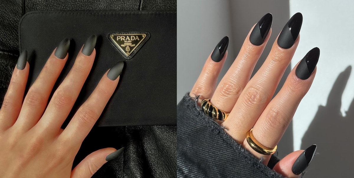 Elegant dark nail designs to wear this season