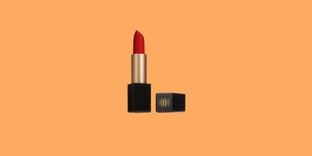 Lipstick, Red, Cosmetics, Orange, Beauty, Material property, Illustration, Tints and shades, Brand, Logo, 
