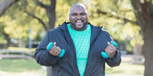 mature african american man exercising