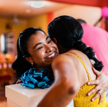Birthday Wishes for Niece birthday wishes for niece, two women embracing over a birthday gift