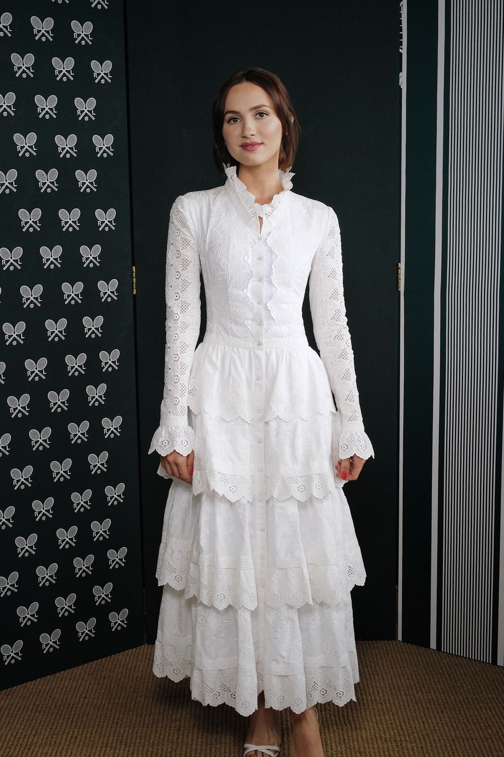 maude apatow ralph lauren at wimbledon 2025