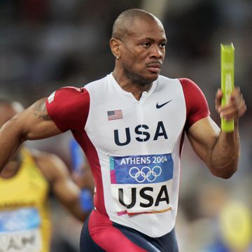 maurice greene of the usa competes in th