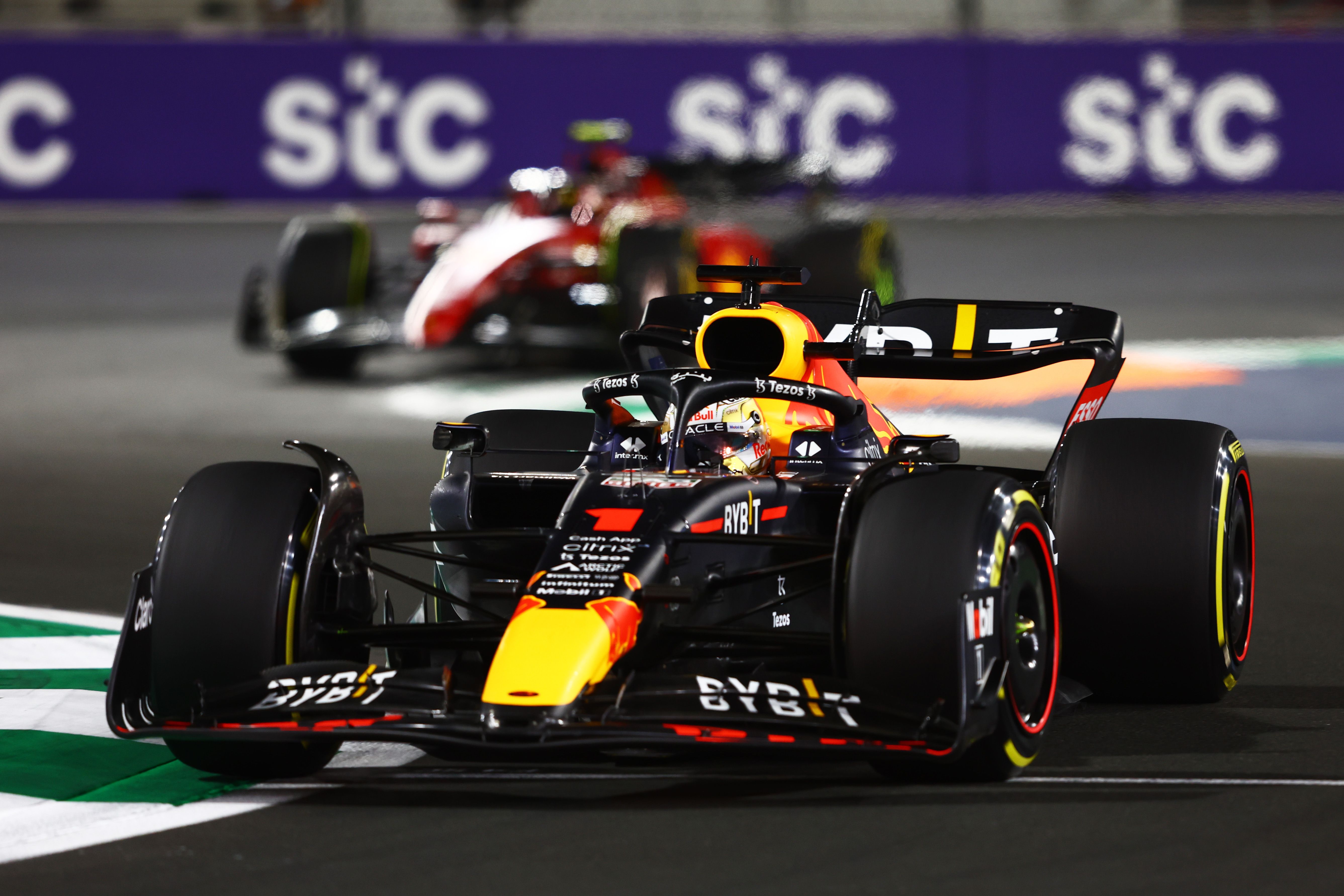 F1 Saudi Arabian GP Results Max Verstappen and Charles Leclerc