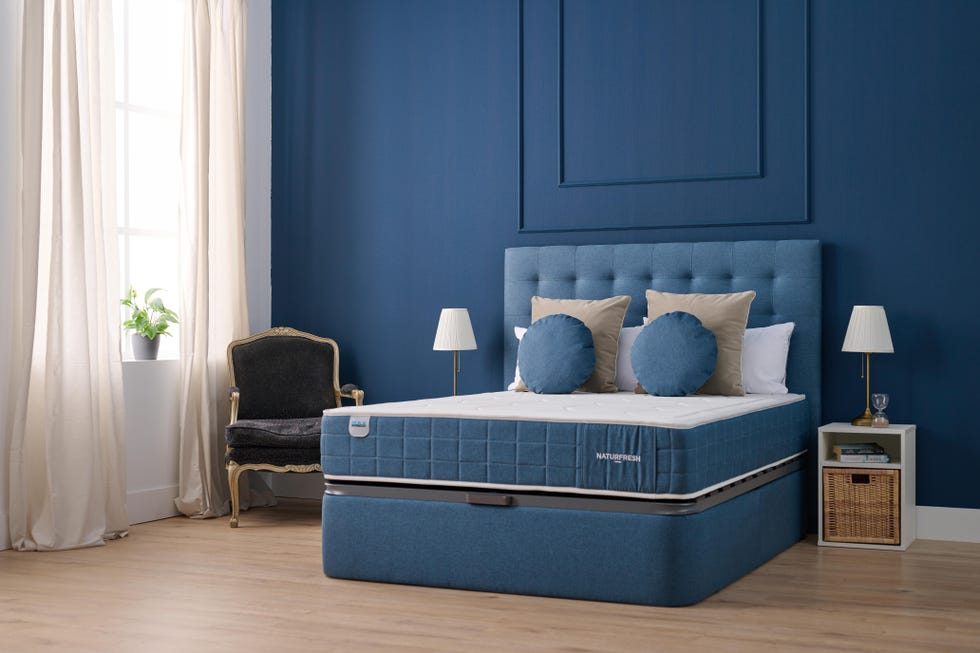 dormitorio azul de maxcolchon
