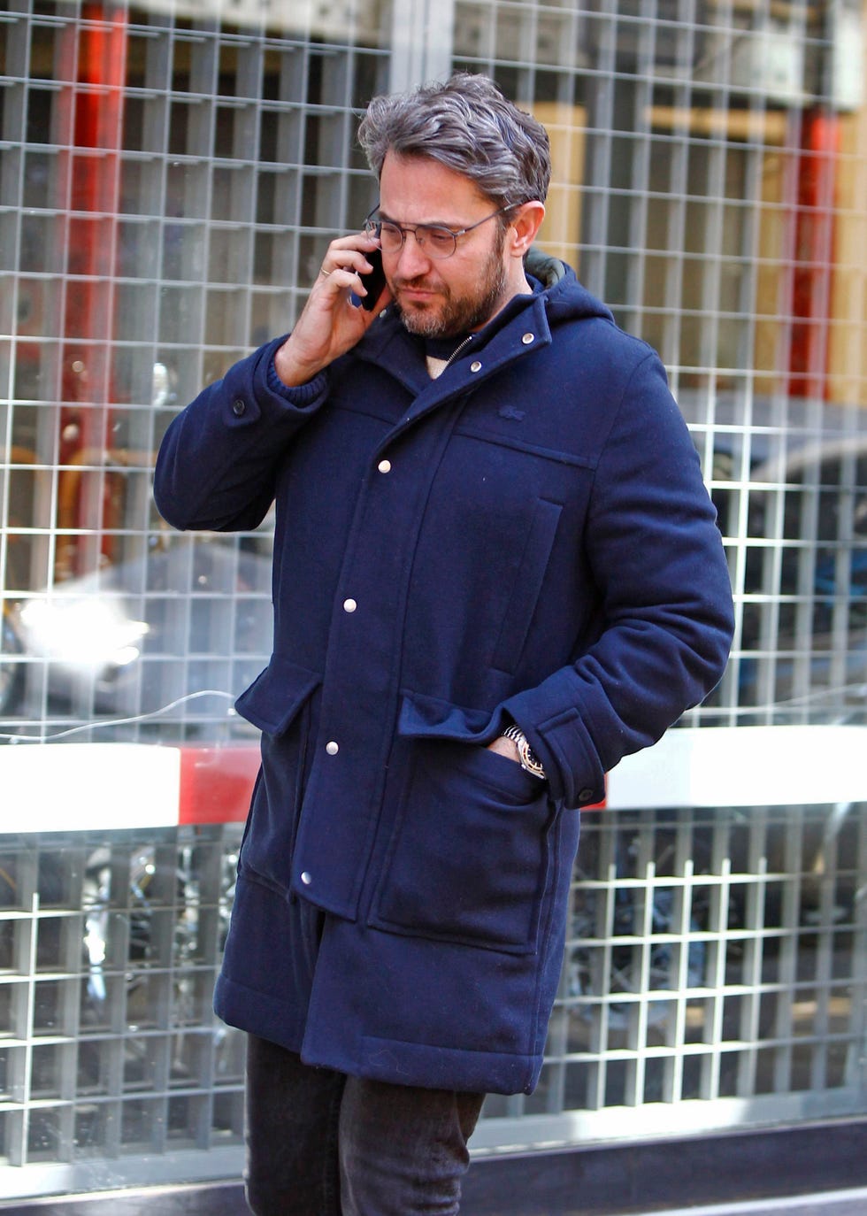 Maxim Huerta camino del cumpleaños de Bibiana Fernández