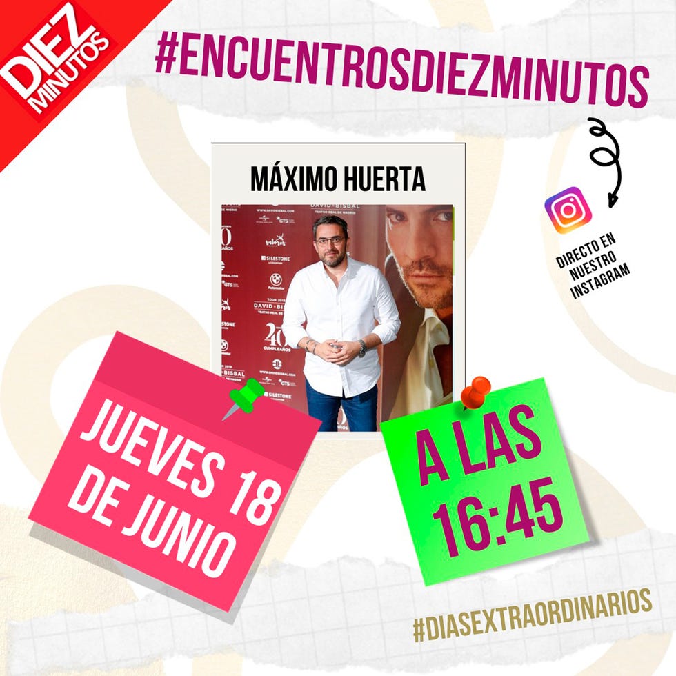 marian conde, cristina abad y màxim huertas estarán esta semana en encuentrosdiezminutos