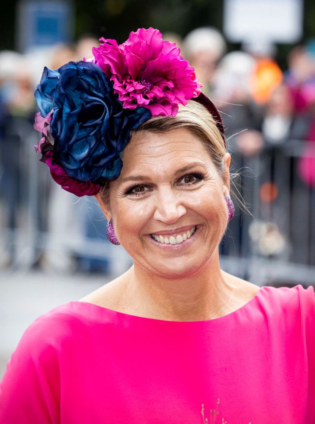 assen, netherlands   october 07 queen maxima of the netherlands attends the opening of the exhibition viva la frida and art of mexican artist frida kahlo in the drents museum on october 7, 2021 in assen, netherlands photo by patrick van katwijkgetty images