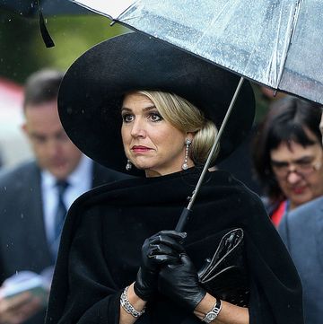 wellington, new zealand november 07 queen maxima of the netherlands arrives during a wreath laying ceremony at the national war memorial, pukeahu national war memorial park on november 7, 2016 in wellington, new zealand the dutch king and queen are on a three day visit to new zealand, making stops in wellington, christchurch and auckland photo by hagen hopkinsgetty images