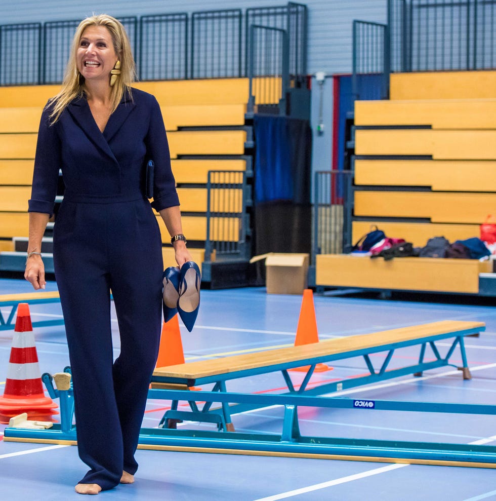 Máxima de Holanda en su último acto oficial en la Fundación YETS