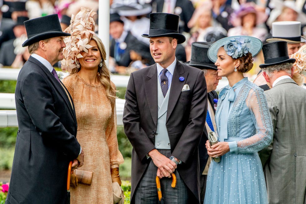 Reyes de Holanda y Duques de Cambridge en Ascot