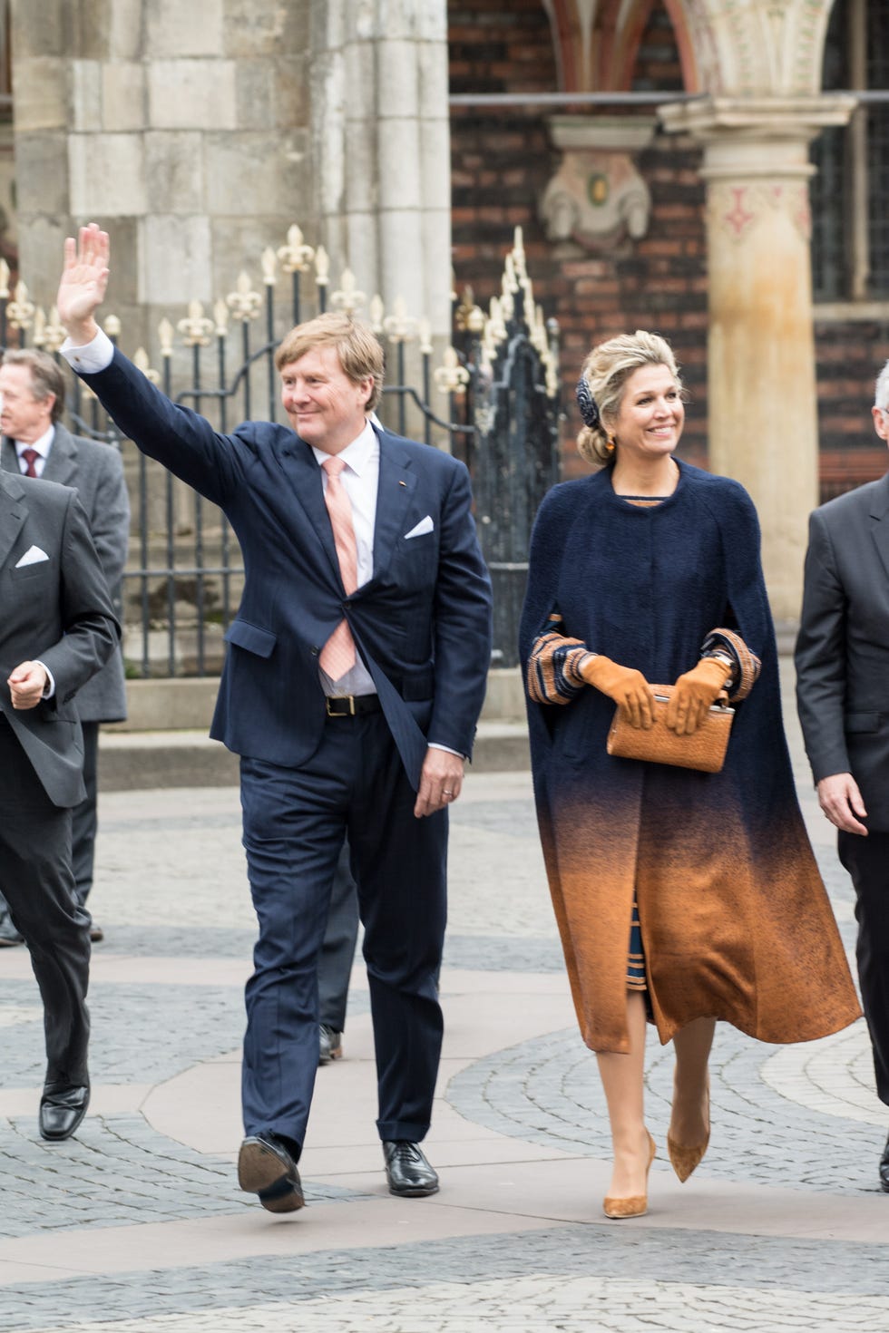 Rey Guillermo y Máxima de Holanda durante su visita a Alemania