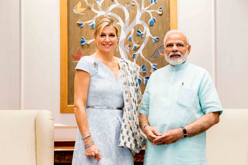 Máxima de Holanda, en la India